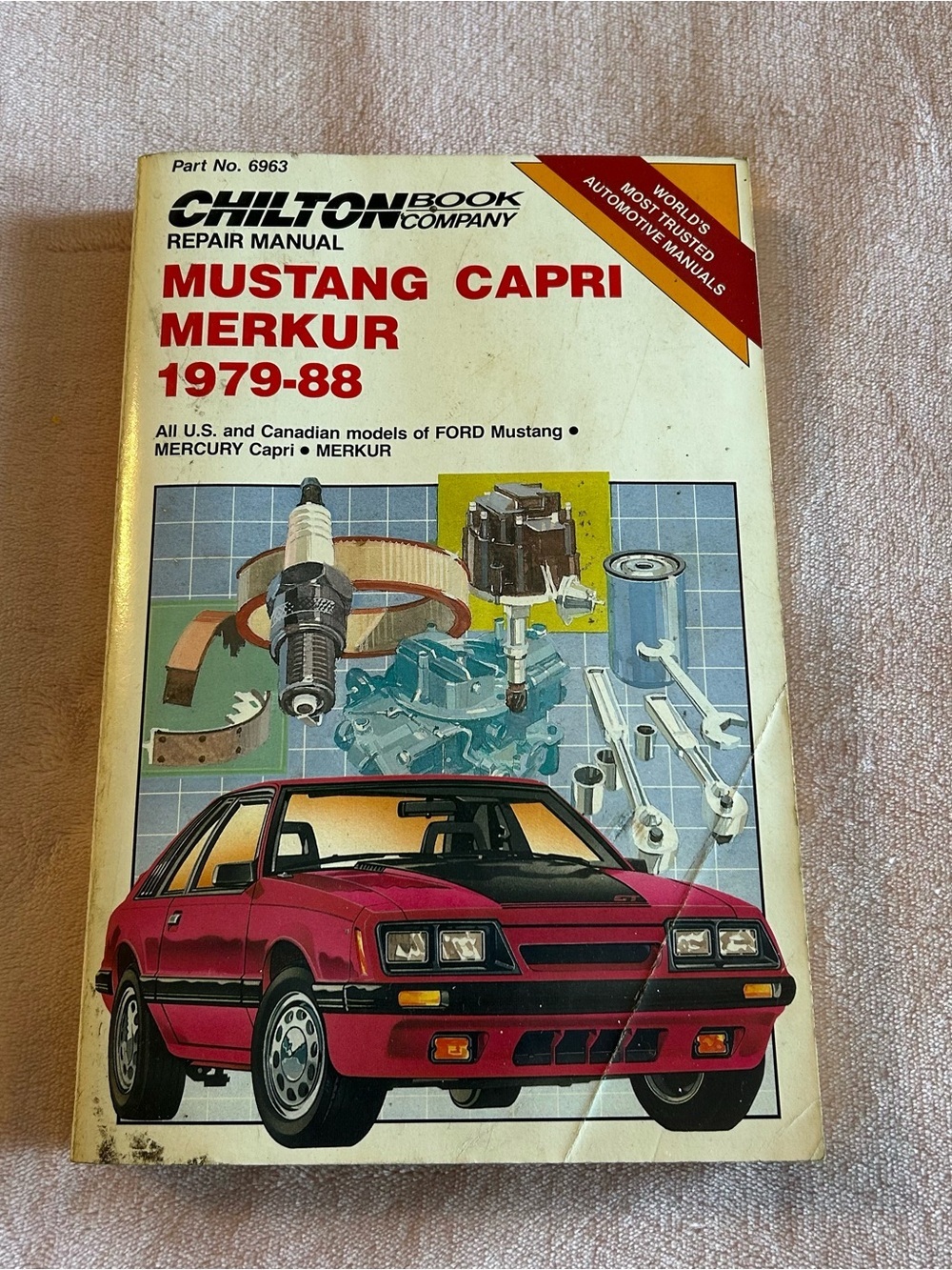 Chilton Repair Manual Mustang Capri Merkur 1979-1988 American/Canadian models